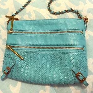 Elliott Lucca Turquoise Handbag NWOT